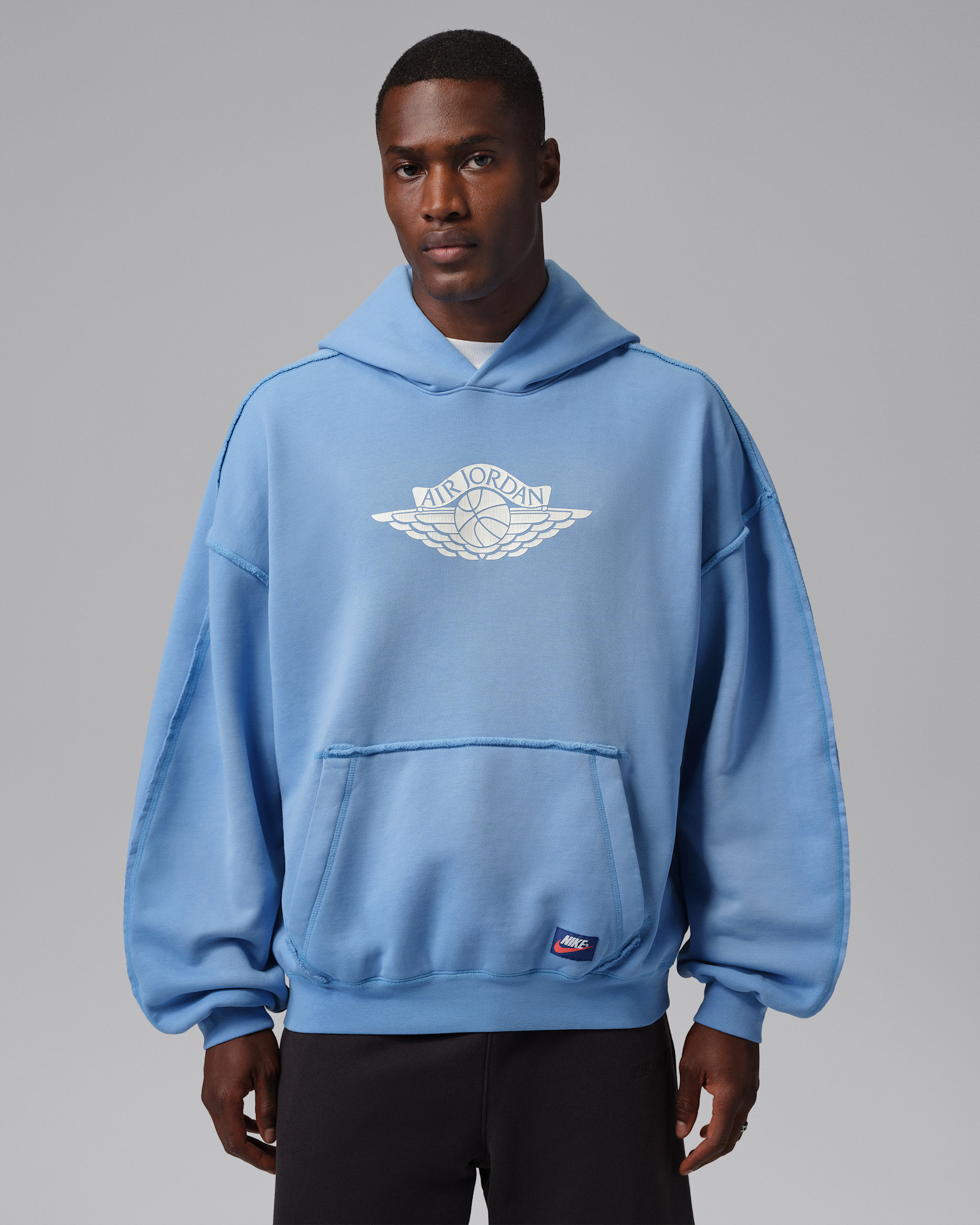 NIKE JORDAN 青 パーカー drip us swag Jordan Flight Wings Men's Fleece Pullover Hoodie. Nike ID